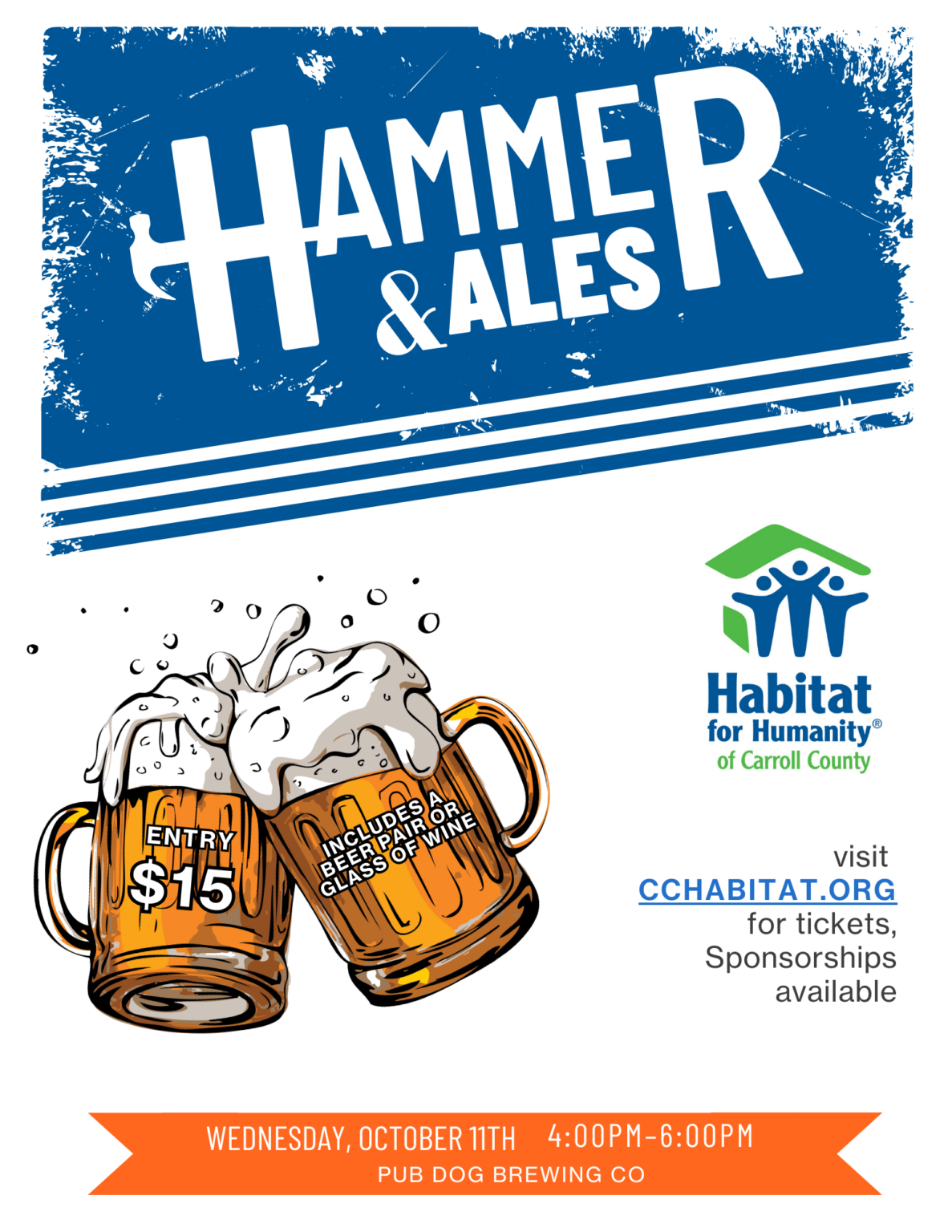 Hammer & Ales Returns for the 4th Year! Carroll County Habitat for